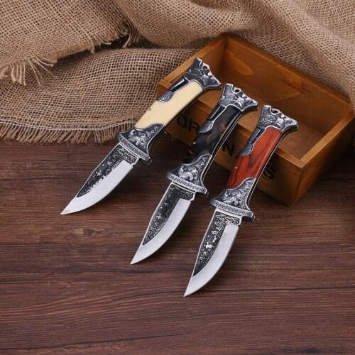 Very Sharp 440B steel Manual forging outdoor knife high hardness folding Multifunctional defensive outdoor tactical knife