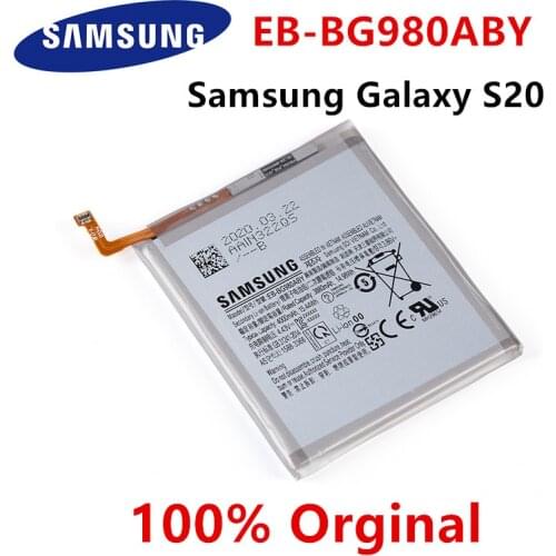 SAMSUNG 100% Orginal EB-BG980ABY 4000mAh Replacement Battery For Samsung Galaxy S20 S 20 Mobile phone Batteries