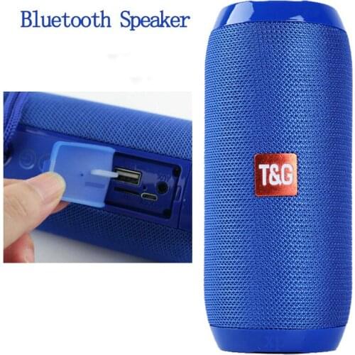 Portable Speaker Wireless Bluetooth-compatible Column Waterproof Outdoor USB AUX TF FM Radio Subwoofer Loudspeaker caixa de som