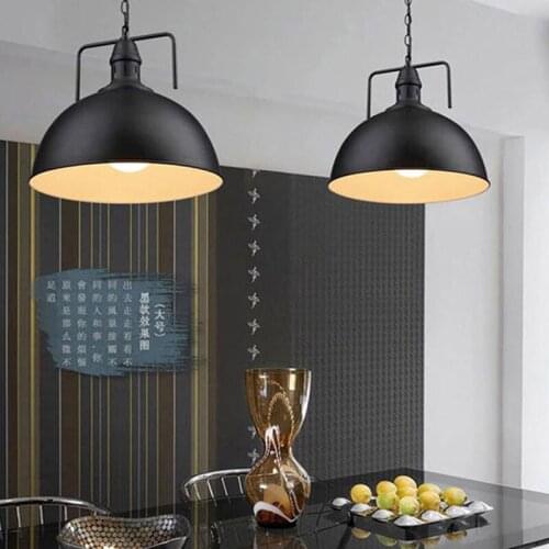 Loft retro lights iron single head hanging lamp for Restaurant stage dining room bar pub Cafe vintage chandelier lamp ZM1017