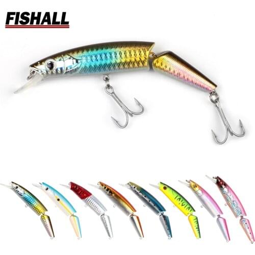 Fishall Segment Hard Lure 120mm 22g Floating Depth 1.5m Wobbler Good Action Peche Isca Artificial Fishing Bait