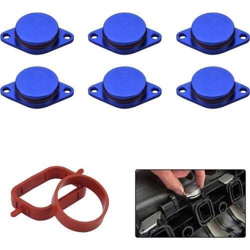 6 X 33MM Diesel Swirl Flap Blanks Intake Manifold Gaskets Repair Replacement Kit for BMW