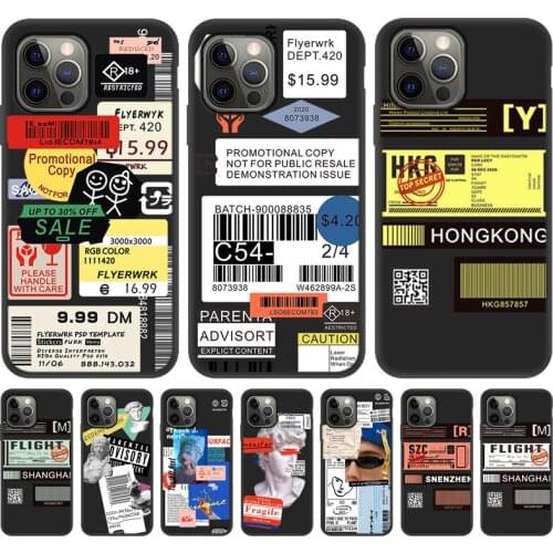 Protective Case For Tecno Spark 6 Go 2020 Case Art Letter Label Phone Cover For Tecno Spark 5 Pro 6 Air Camon 15 Cases Bumper