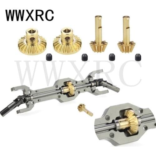 1/2/4 Pairs Brass Front & Rear Axle Gear Drive Shaft Gear Upgrade Accessories for WPL B24 B36 C14 C24 MN D90 D99 MN99S Parts