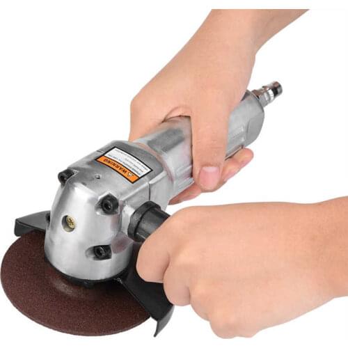 Air Tools 4in Sanding Pad Angle Grinder Polisher Pneumatic Grinding Polishing Tool 11000rpm