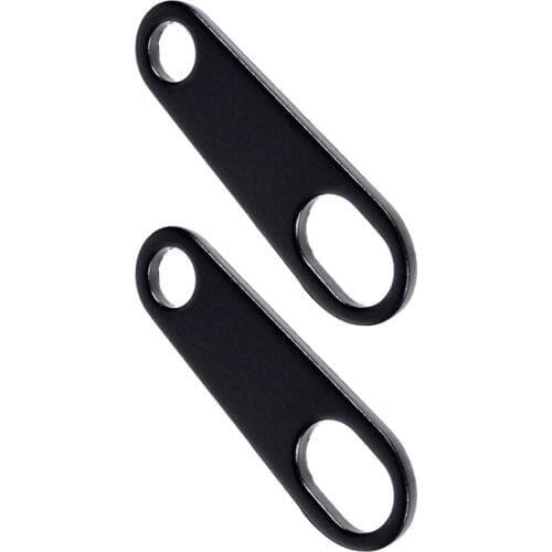 1 Pair of Motorcycle Turn Signal Indicator Relocation Brackets Holders Black