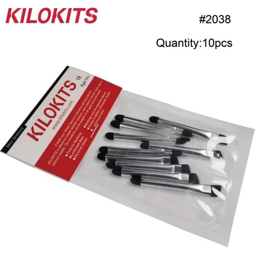 10pcs Dual Sides Aging Colored Brushes for Tank Models Airplane Figures Model Trains