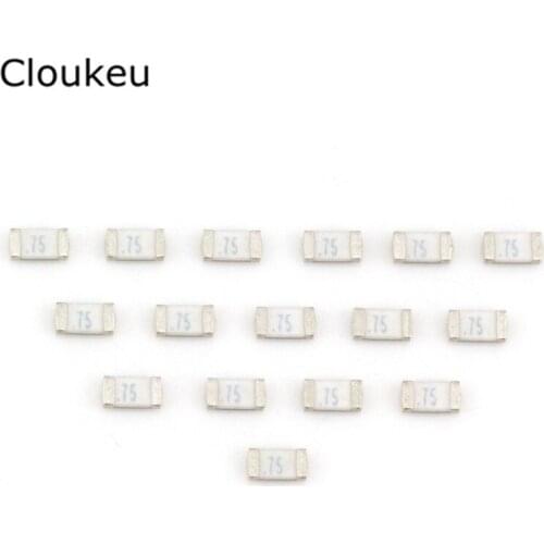 10Pcs JFC1206-0750FS Fast blow fuse SMD Disposable fuse 750ma 0.75A 72V