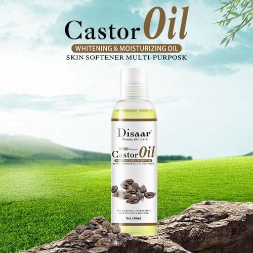 100% Organic Pressed Castor Oil for Face Relaxation Essential Oil Mixing Massage Body Oil Moisturizer Whitening For Skin 100ml