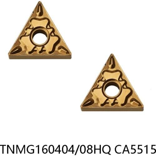 100% Original TNMG160408 TNMG160404 HQ CA5515 Carbide Inserts for Steel 10pcs/box TNMG 160404 160408 Lathe Tools TNMG1604