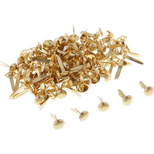 200pcs Metal Split Pins Brads Paper Fasteners DIY Scrapbooking Embellishment