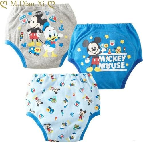 3Pieces/Lot 1-3Y Children Underwear Newborn Baby Boys Girls Cotton Boy Panties Cartoon Car Pattern Infant Panties Training Pants