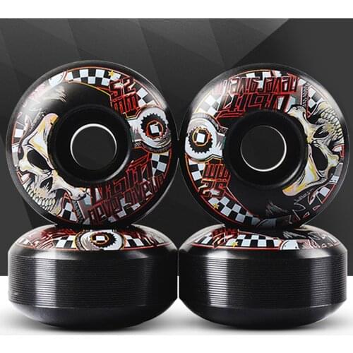 4Pcs 51D Skateboard Wheels 52x30mm Non-slip Skate Board Cruiser Roller Parts