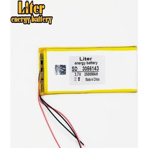 5 line rechargeable batteries 3.7V 3500mah 3056143 polymer lithium Li-ion battery for tablet pc 7 inch MP3 MP4