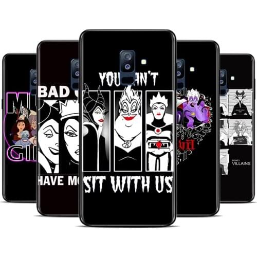Disney villains combo For Samsung Galaxy A9 A8 Star A8S A7 A6 A6S A5 A3 Plus 2018 2017 2016 A750 Black Phone Case