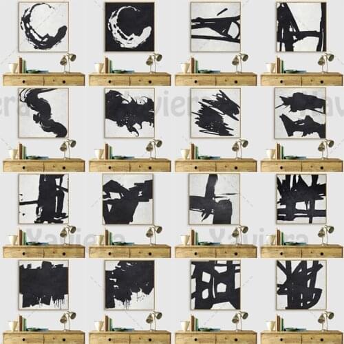 Home Decor Chinese Calligraphy Ink Taoism Art Poster Canvas Painting Square Mural For Living Room Study Bedroom Background Wall