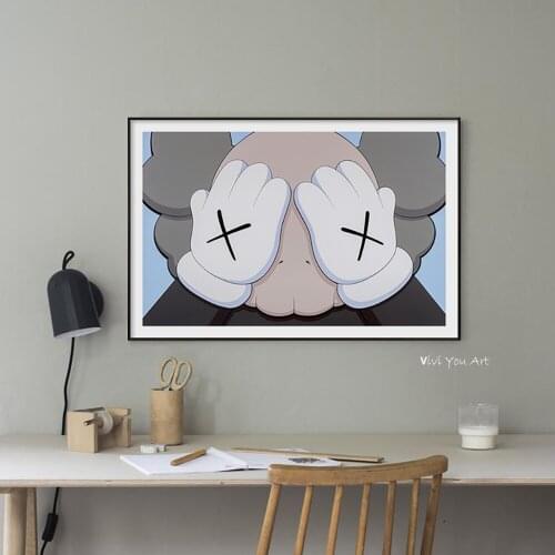 Cute Face Cartoon Animal Pictures For Home Canvas Painting Wall Art For Living Room Decoration Posters And Handmade