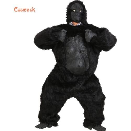 Cosmask Halloween Mask Prop Ape Gorilla Costume Adult Party Costume Mask Horror Carnival Cosplay Party Props