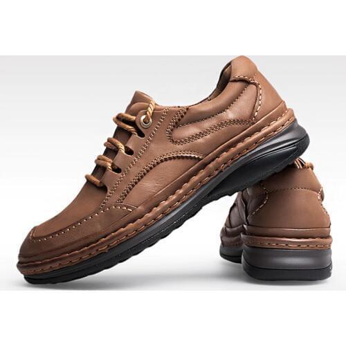 High Quality Luxury Cow Leather Men Shoes Fashion Shoes Men Comfortable and Soft Casual Shoes Men Sneakers Men Flats Size 38-45