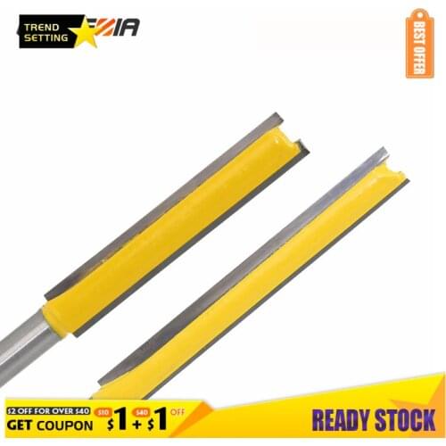 LAMEZIA 1pc 6.35mm Shank Carbide Straight Dado Woodworking Router Bit Wood Cutting Tool