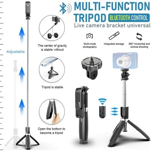 Multi-functional All-in-one Aluminum Universal Tripod Handheld Monopod For GoPro Action Camera Smartphone iPhone xiaomi