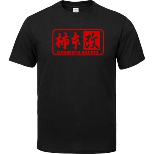 New Solid color KAKIMOTO RACING T Shirt Mens Black And White cotton T-shirts Summer Tshirt Tops