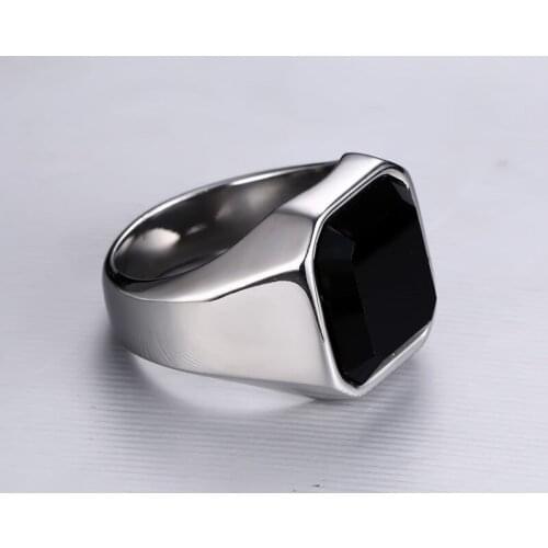 New Trendy Geometric Bohemian Crystal Inlaid Ring Mens Ring Fashion Metal Crystal Ring Accessories Party Jewelry