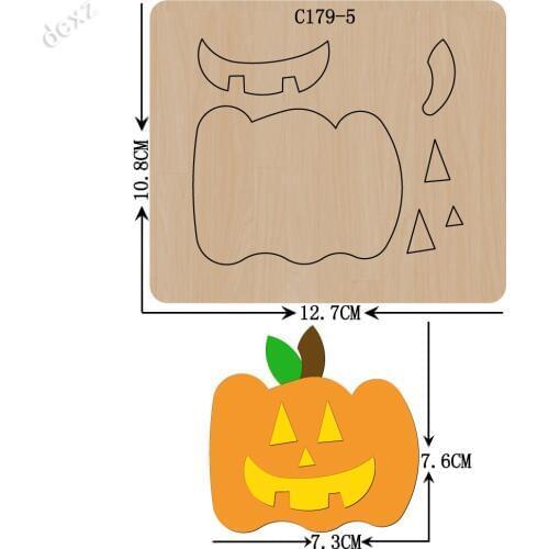 New Halloween, pumpkin Wooden die Scrapbooking C-179-5 Cutting Dies Compatible with most die cutting machines