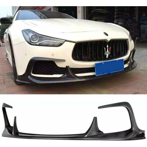 Carbon Fiber front wing spoiler lip auto car front lip for Maserati Ghibli bodykit front bumper 2012-2017 years front lip wing