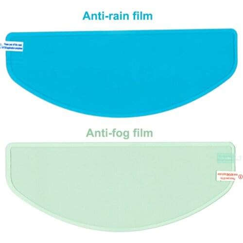 Motorcycle Helmet Anti-fog Film Inside Sticer & Rainproof Film Outside Sticker Nano Coating Stickers Film 24.5*8.5cm Cycling