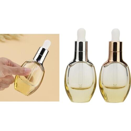 Empty Thick Glass Dropper Bottle Makeup Sample Container Pipette Bottles Perfume Refillable Spray Bottle Essential Oil Bottles