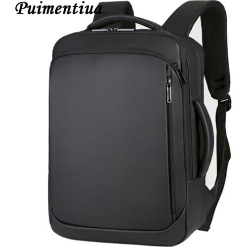 PUIMENTIUA Usb Charging Laptop Backpack Travel Backpack Multi Function Anti Theft Waterproof School Bag Men PC Backpack