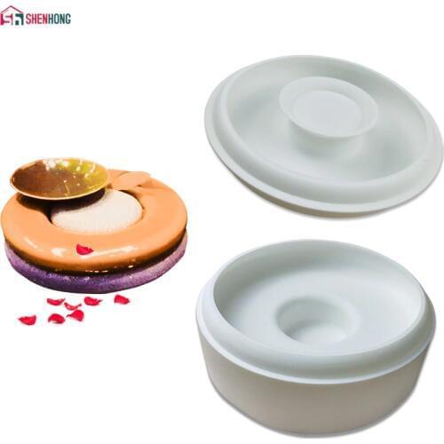SHENHONG Big Button Silicone Cake Mold For Baking Pastry Mould Dessert Mousse Pan Chocolates Moule Bakeware Home Party Homemade