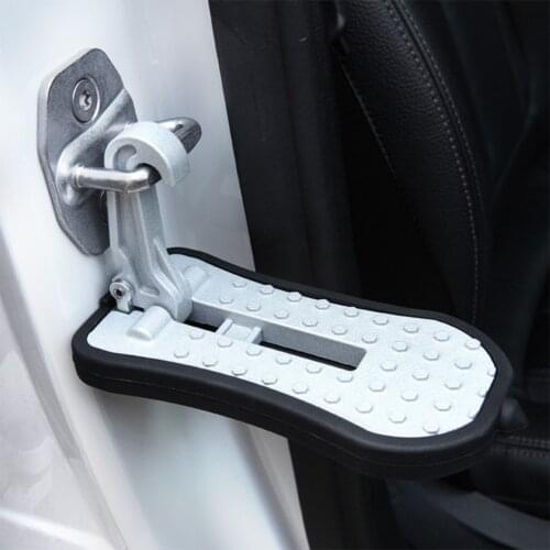 Car Doorstep Emergency Window Breaker Aluminum Alloy Auto Latch Hook Foot Pedal Foldable Vehicle Roof Rack Step