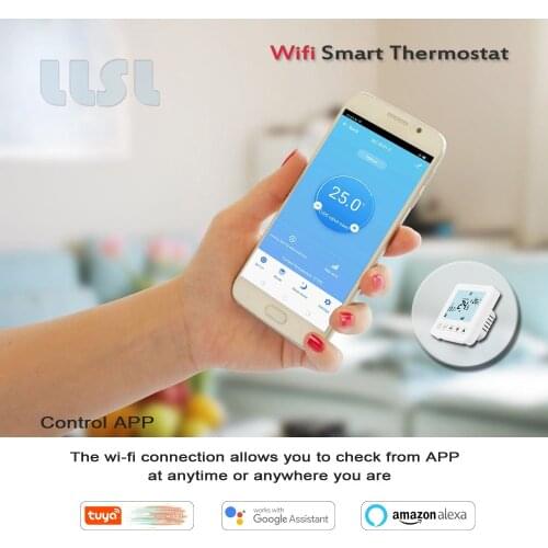 Tuya wifi 2p/4p fan coil thermostat hot and cold automatic temperature regulator works with Alexa Google Home