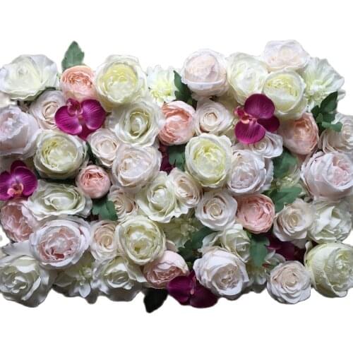 TONGFENG 10pcs/lot Mixcolor Wedding 3D flower wall flower runner wedding Artificial silk rose peony wedding backdrop decoration