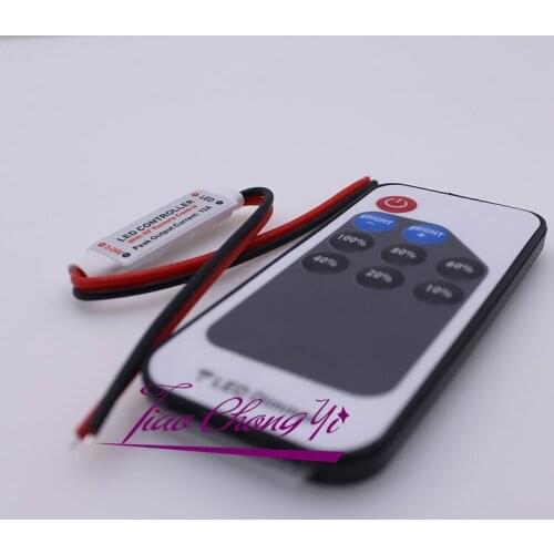 9 Key-RF Ultra Slim Mini RF Wireless Remote Controller LED Dimmer DC5-24V 1PCS