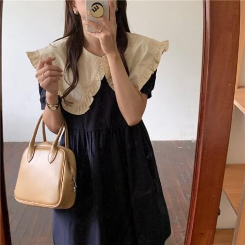 2021 New Summer Shirt Dress Evening Female Vintage Dress Party Oversize Short Sleeve Beach Women Dresses Robe Vestido Prom
