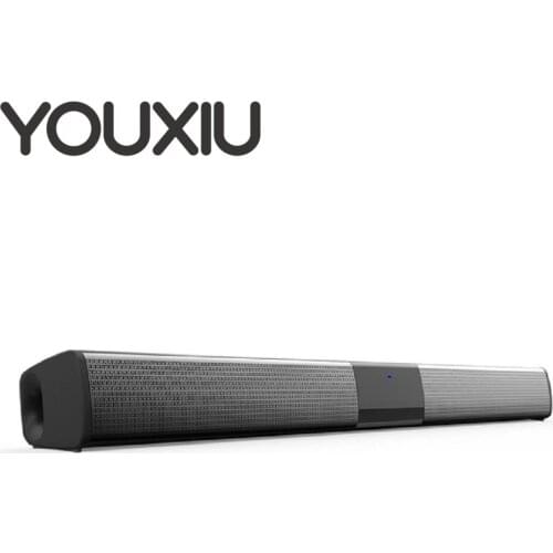 YOUXIU 20W Sound Bar Wireless Bluetooth Speakers Hifi Stereo Home Theater TV Soundbass Surround Sound Dual Subwoofers for TV PC