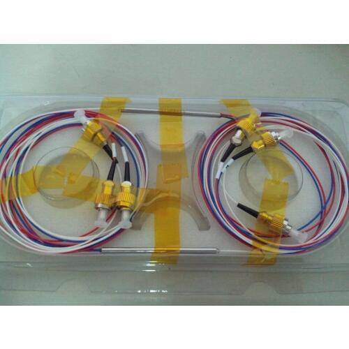 10pcs/lot, Fiber Optic Splitter, FBT 1*2 Splitter, Dual window coupler