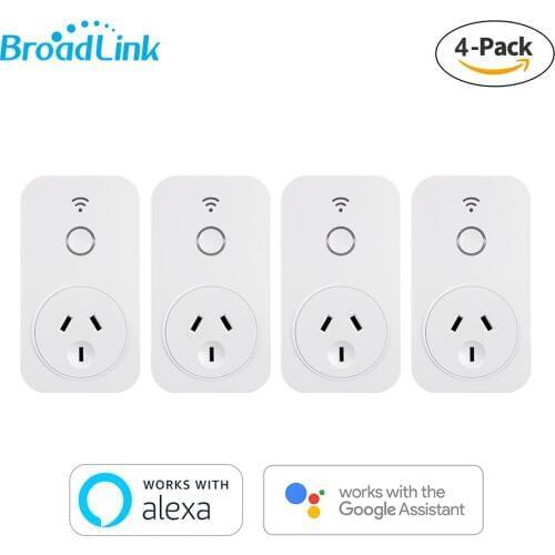 4-Pack Australia AU Plug 16A Switch, Smart WiFi Outlet BroadLink SP, Alexa & Google Home control Plug, Automation remote Plug
