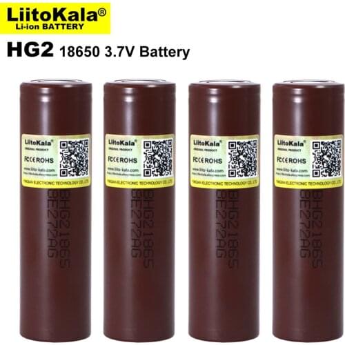 40PCS/LOT Liitokala New 18650 Battery HG2 3000mAh 3.6V Lithium Continuous Discharge 20A Dedicated Electronic Power Battery