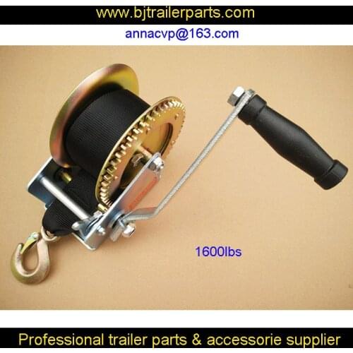 50PCS CVP trailer parts hand winch, 1600LBS WITH BELT trailer accessories