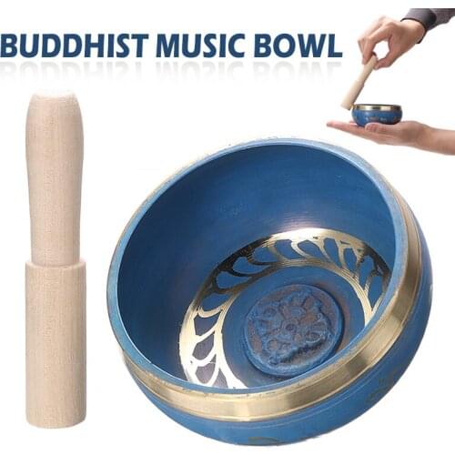 8.5cm/9.5cm Nepal Tibetan Sing Bowl Sing Bowl Music Brass Buddha Sound Bowl Buddhist Supplies Religious Home Decoration