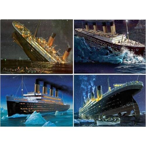 Full Square/Round Drill 5D DIY Diamond Painting "Titanic ship" Embroidery Cross Stitch 5D Home Decor Gift YG560