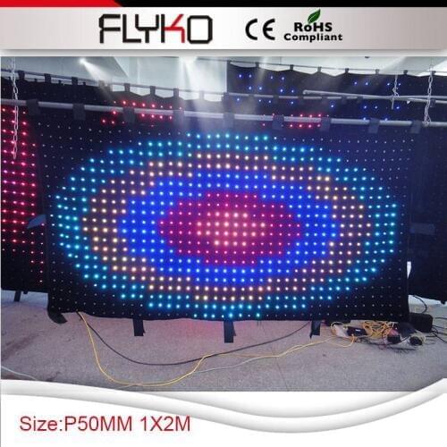 Free shipping led fabir curtain led vision curtain