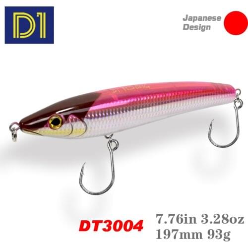 D1 Pencil Fishing 197mm 93g Floating Hard Bait With 3D Eyes Artificial Wobblers Stickbait For Bass Pike Fishing Tackle