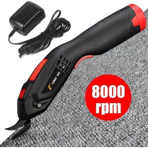 Electric Scissors Multipurpose Fabric Leather Cloth Cutting Cordless Chargeable Fabric Sewing Handheld Scissors