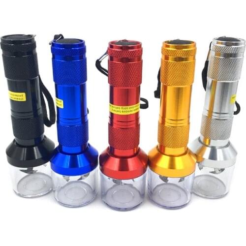 Flashlight Automatic Weed Grinder Wholesale Herb Grinder Tobacco Electric Smoking Accessories