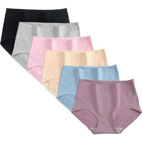 Leak Proof Cotton Menstrual Panties Culotte Menstruelle High Waist Sexy Woman Underwear Period Panties Plus Size Female Lingerie